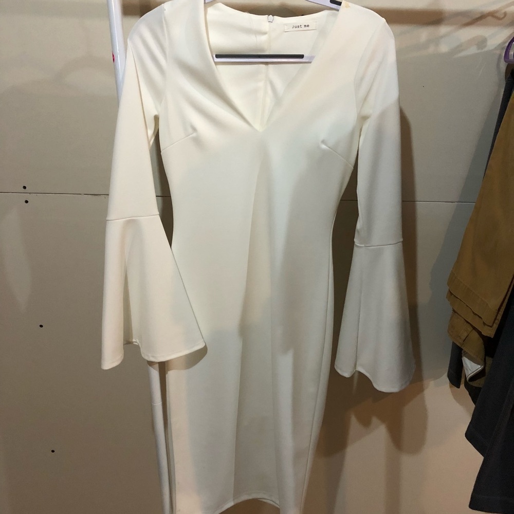 White dress perfect for wedding festivities